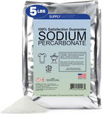 Sodium Percarbonate Powder 5 lbs – Non-Chlorine Oxygen Bleach Alternative & Stain Remover – Multi-Purpose Cleaner for