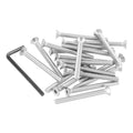 PATIKIL 20 Pcs #10-32 x 2 Flat Head Socket Cap Screws Machine Screws