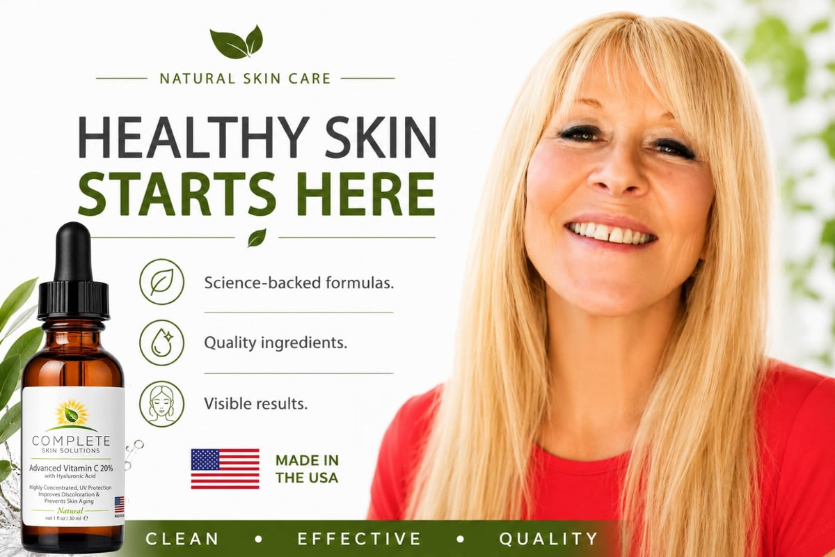 Natural Vitamin C E Serum with Ferulic Acid 1 oz