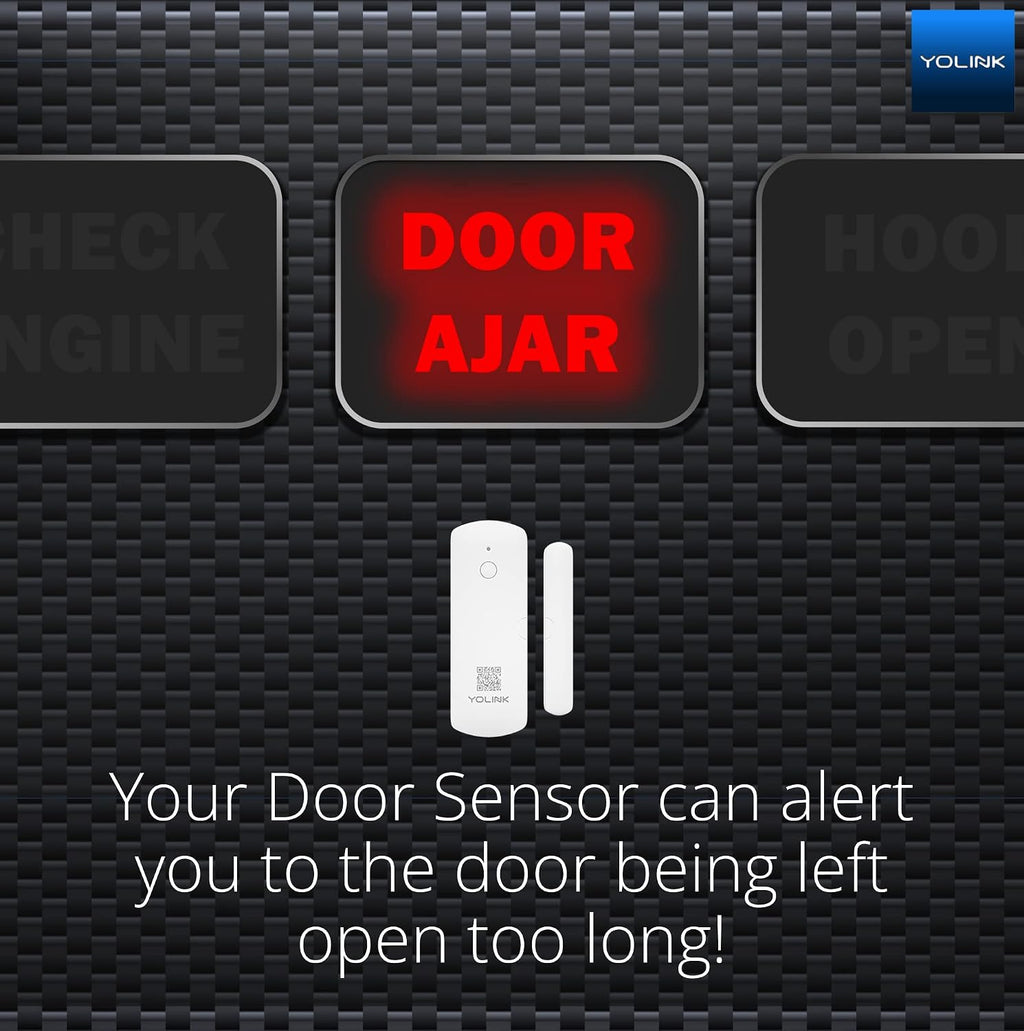 LoRa Smart Door & Window Sensor: Up to 1/4 Mile Open-Air Range, Door Left-Open Reminders, up to 5 Year Battery Life