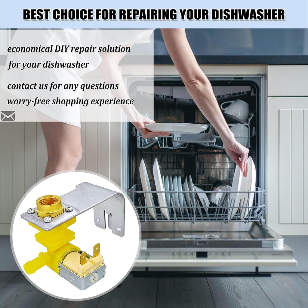 WD15X10014 Dishwasher Water Inlet Valve for GE, WD15X10011 Dishwasher Water Valve Replacement Parts AP5632416 PS3654179