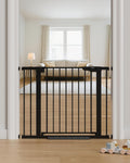 29.7-40.6" Baby Gate for Stairs, Mom's Choice Awards Winner-Dog Gate for Doorways, Pressure Mounted Auto-Close Pet