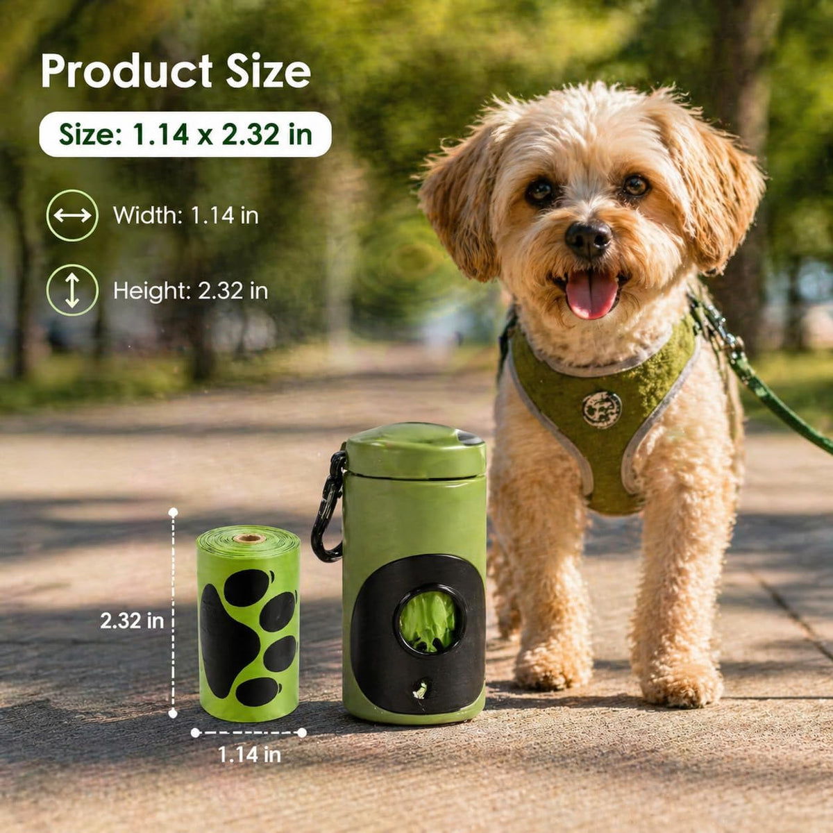Dog Poop Bags Rolls 540 Count, Unscented Refill Rolls, 9" X 13" Doggie Poop Bags, Dog Waste Bags BY PobbY