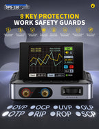 FNIRSI DPS-150 DC Power Supply Variable 30V 5A, 4-Digit IPS Flip Display