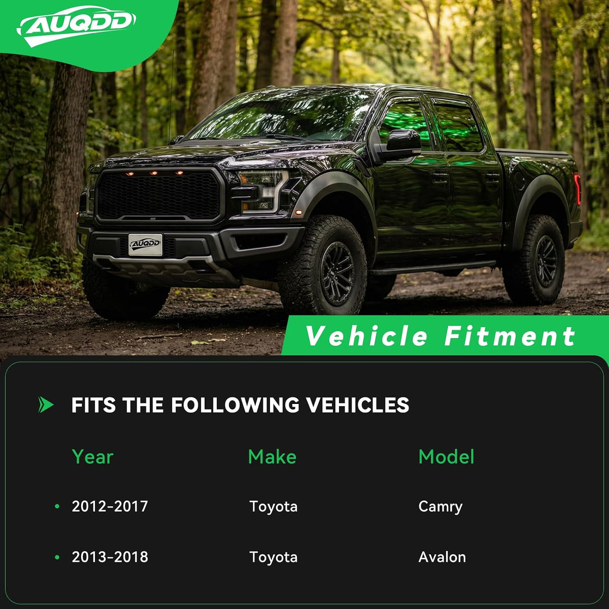 AUQDD 10Pcs Front End Kit Fit For 2012-2017 To-yota Camry, 2013-2018 Avalon, 2 Lower Control Arm w/Ball Joint 2 Sway Bar Link 4 Outer Inner Tie Rod End (# K621476 K621477 K750123 EV801497 ES800930)