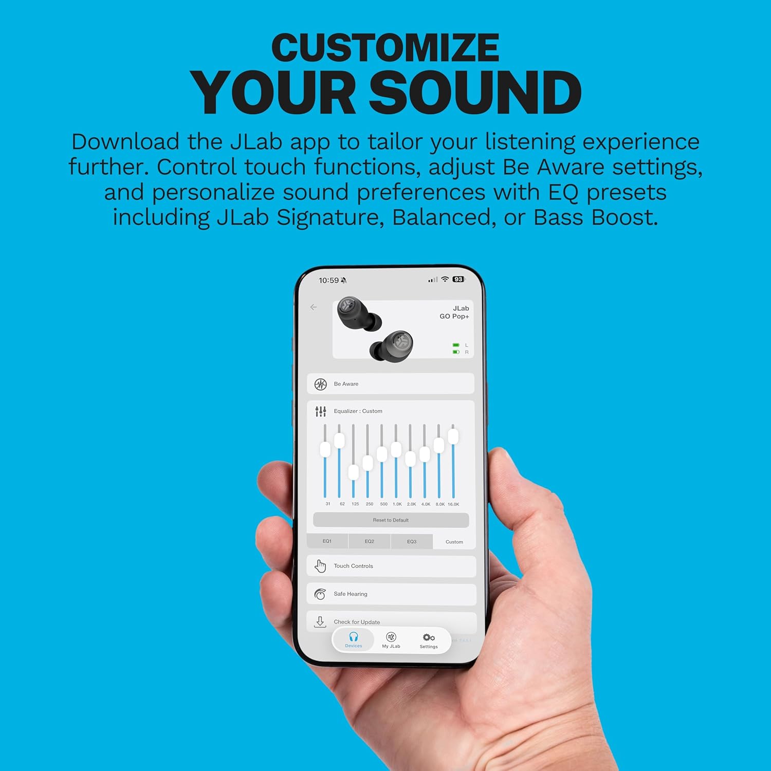 Go Air Pop+ True Wireless Earbuds, in Ear Headphones, Bluetooth Earphones, 35H Playtime Ear Buds, Bluetooth Earbuds