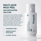 Skin Multi Acid Milk Peel - Glycolic Lactic AHA Exfoliant 7.6oz