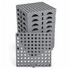 Small Plastic Pallets, 12-Pack 7.9 x 7.9 x 1.18 In Pallets for Outside