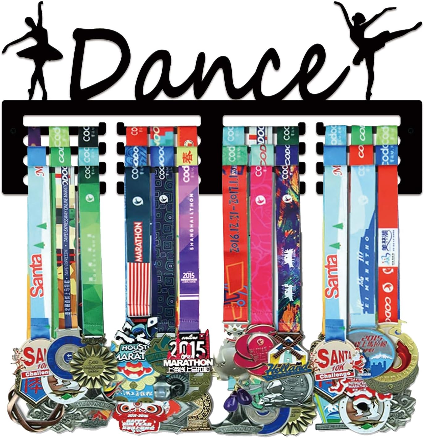 Medal Hanger Holder Display Wall Rack Frame Shelf-Medal Hanger Awards Ribbon Soccer,Gymnastics,Holder Display Rack