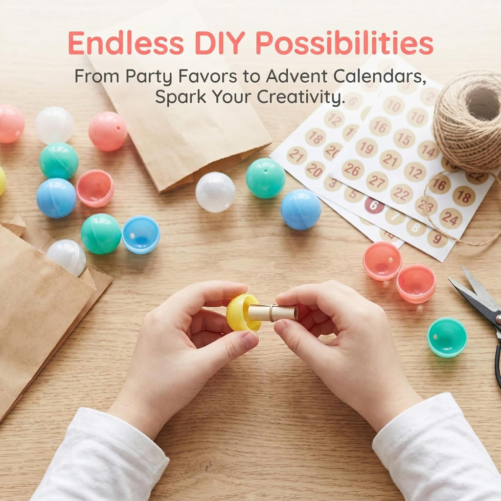 30pcs 25mm Mini Display Capsules: Gumball Machine Capsules for Raffle Tickets, Small Component Storage, Craft Charms