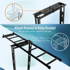 5FT Cable Runway Rack-to-Wall Mount Kit, Systematic Cable Management for Computer Rooms and Data Centers