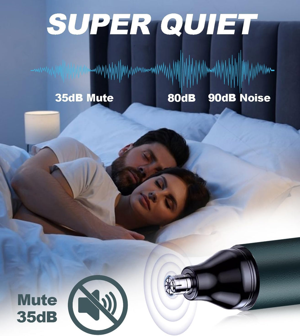 Nose Hair Trimmer for Men with LED Display- 2026 Professional Painless Ear Hair Trimmers for Women, USB Rechargeable
