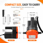 Oil Extractor Pump 12V 100W, Oil Change Pump For DIY Engine
