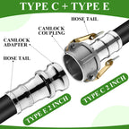 Innconee 4 Set 2 Inch Camlock Fittings Type C&E