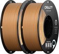 Wood Filament PLA 2kg, 3D Printer Filament 1.75 mm, Smooth Silk Texture, Toughness, 1kg(2.2lbs)/Spool Printing
