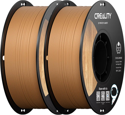 Wood Filament PLA 2kg, 3D Printer Filament 1.75 mm, Smooth Silk Texture, Toughness, 1kg(2.2lbs)/Spool Printing