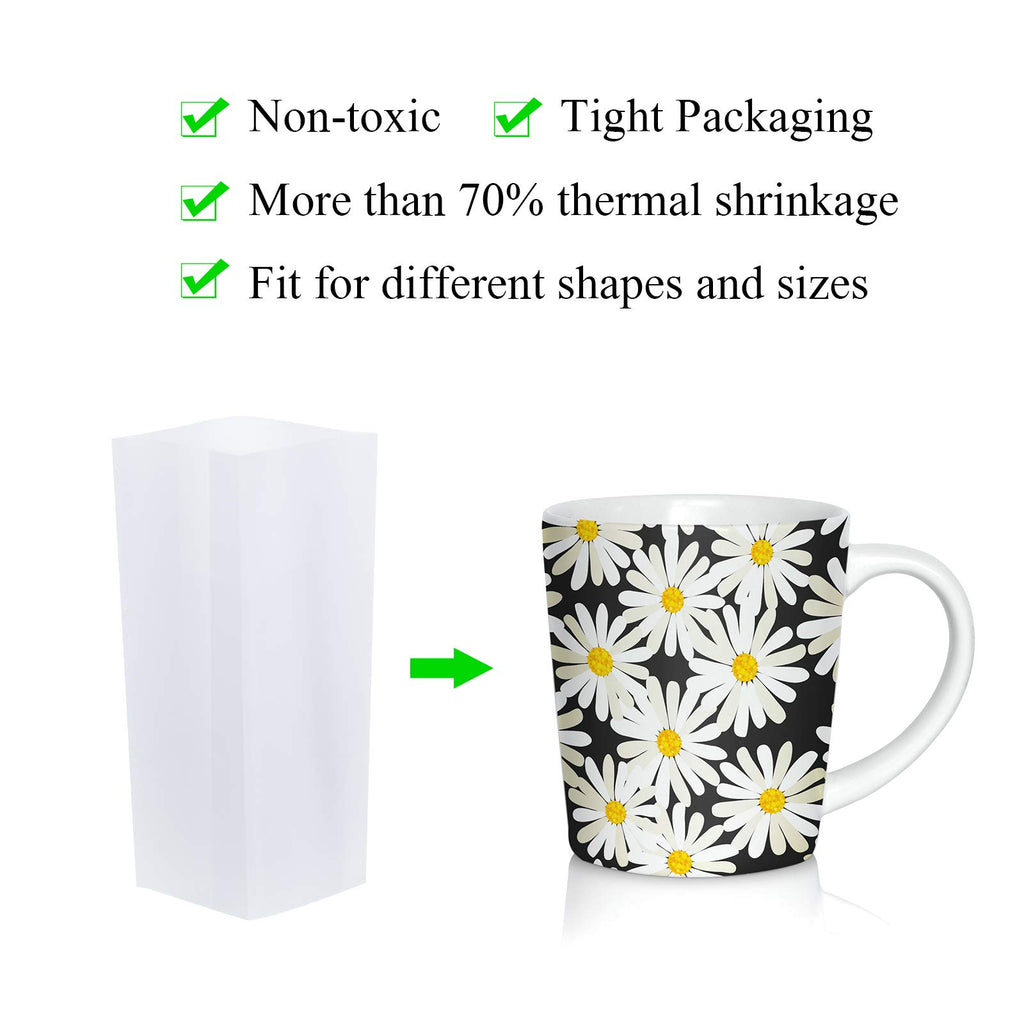 50 Pcs Sublimation Shrink Wrap Sleeves