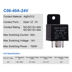 EHDIS Motor Relay 5 Pin 24V Coil 40amp Spdt Model No.: JD2912-1Z-24VDC 40A 28VDC, Contactor Relay Switch Power, Auto Switches & Starters, 5 Pack