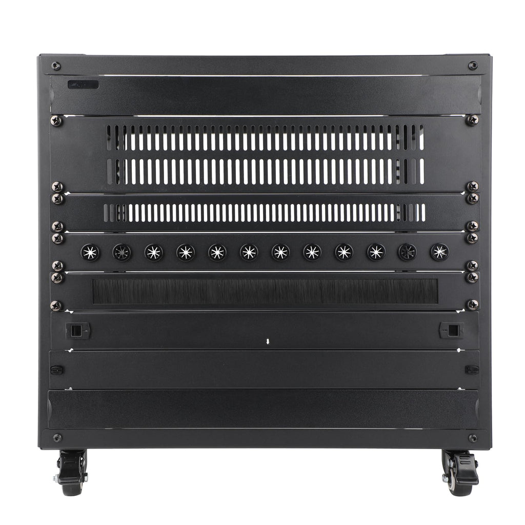 1U Half-Open Brush Panel Rack Mount Blanking Plate