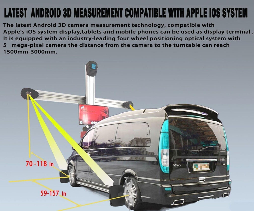 KT-AV9 Android System 3D Wheel Alignment Machine Wheel Aligner Automotive Tire Alignment Tool