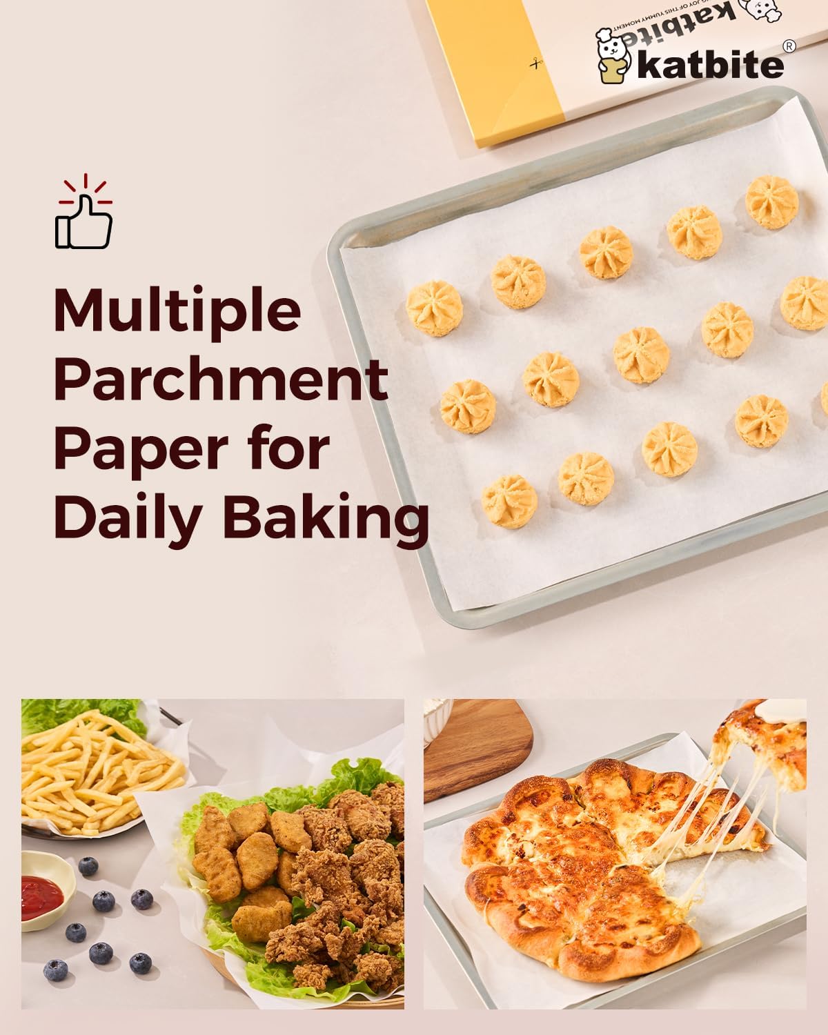 200 Pcs Parchment Paper Baking Sheets, 12x16 Inch, Heavy Duty