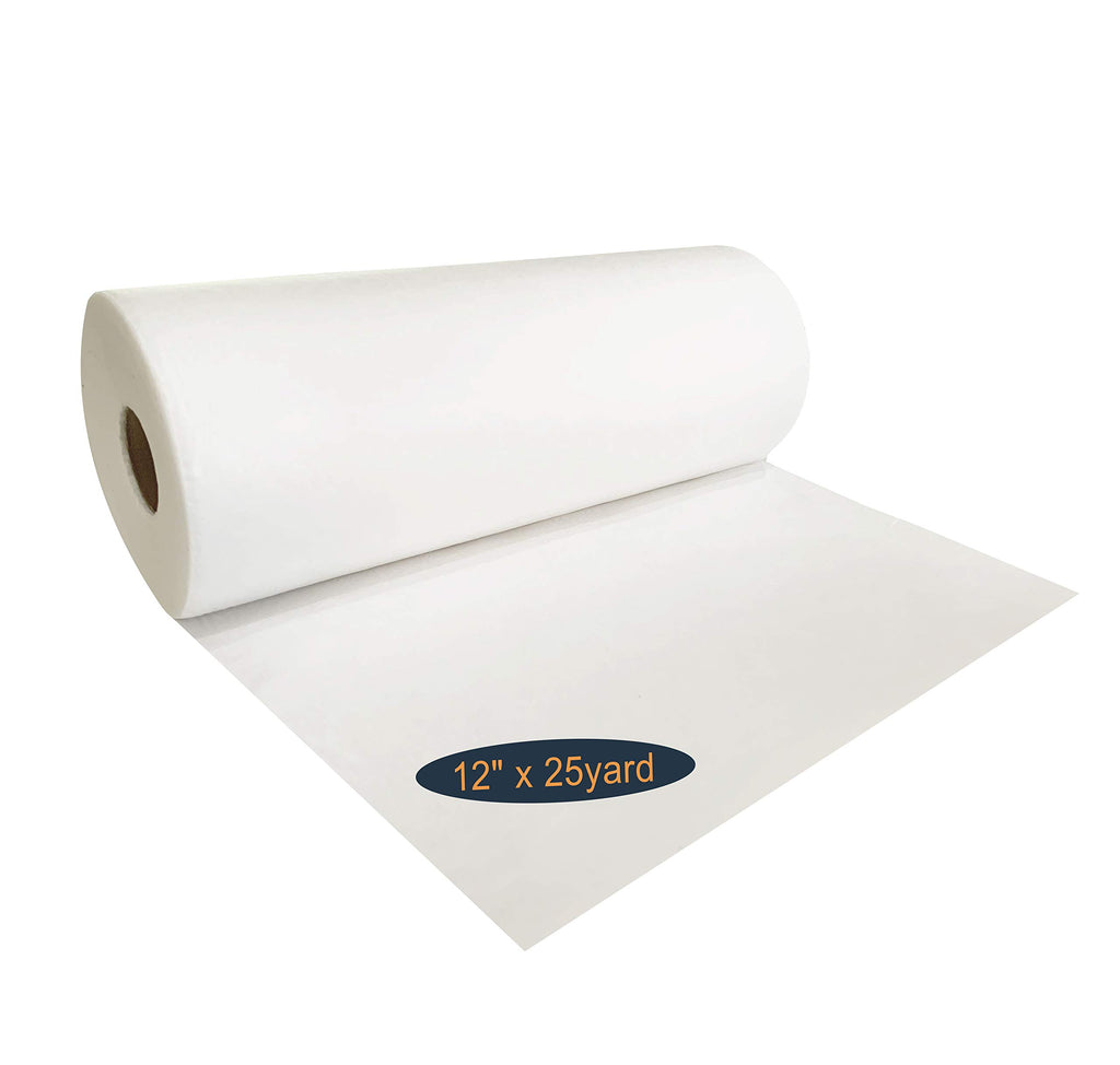 Cut Away Embroidery Stabilizer Backing(12" x 25 Yard Roll) - 100% Polyester - 2.5oz Medium Weight
