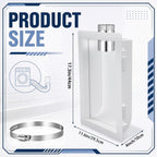 Acellegic 1 Set Recessed Dryer Venting Box for Space-saving Installation