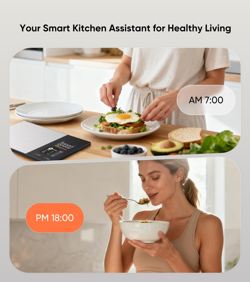 Food Scale with Nutritional Calculator, TFT Display, Track 23 Nutrients