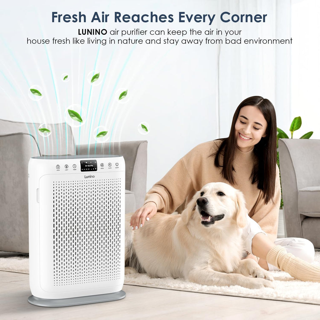 Air Purifiers for Home Large Room up to 2400sq.ft | HEPA Air Filter with PM 2.5 Display Air Quality Sensors