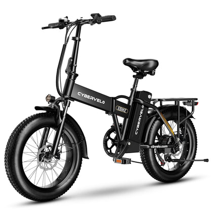 Folding Electric Bike for Adults–20"x3" Fat Tire