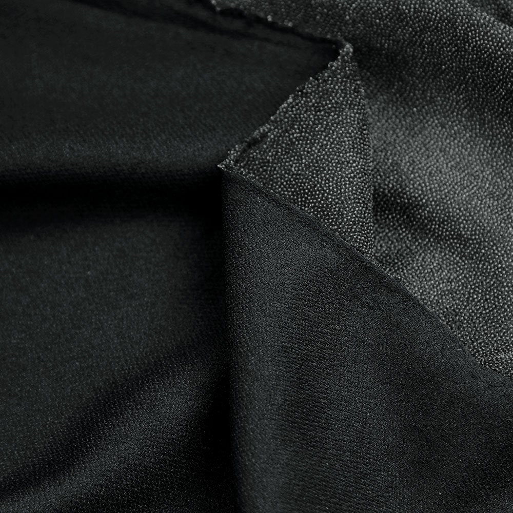 Woven Fusible Interlining Fabric, Black, By the Yard
