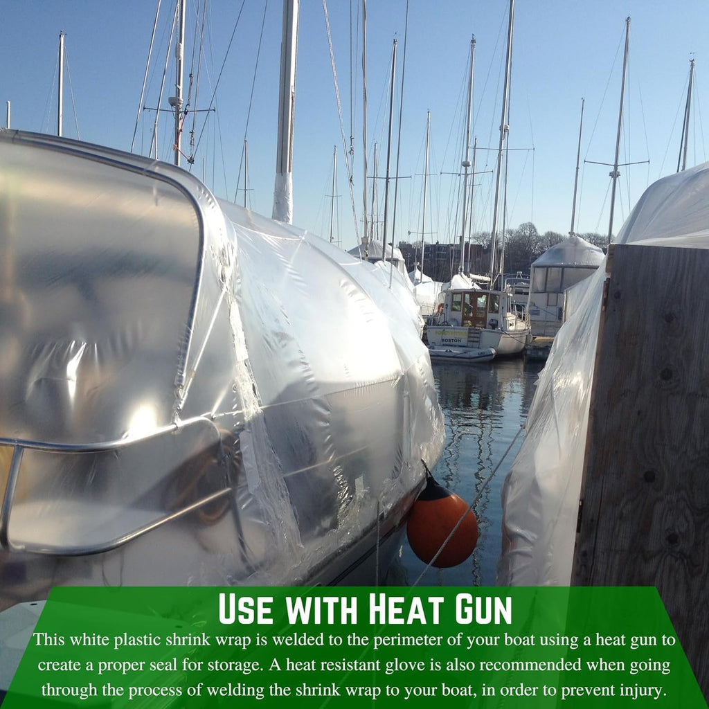 Clear Heat Shrink Wrap - 7 Mil - Clear Shrink Wrap, Shrink Wrap Machine, Shrink Wrap Heat Gun, Shrink Wrap Bags, Heat