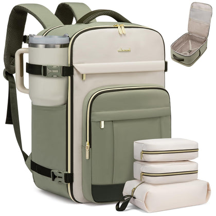 40L Travel Backpack for Women & Men - 17.3 Inch Carry On Backpack & Personal Item Backpack for Airlines, Spacious and