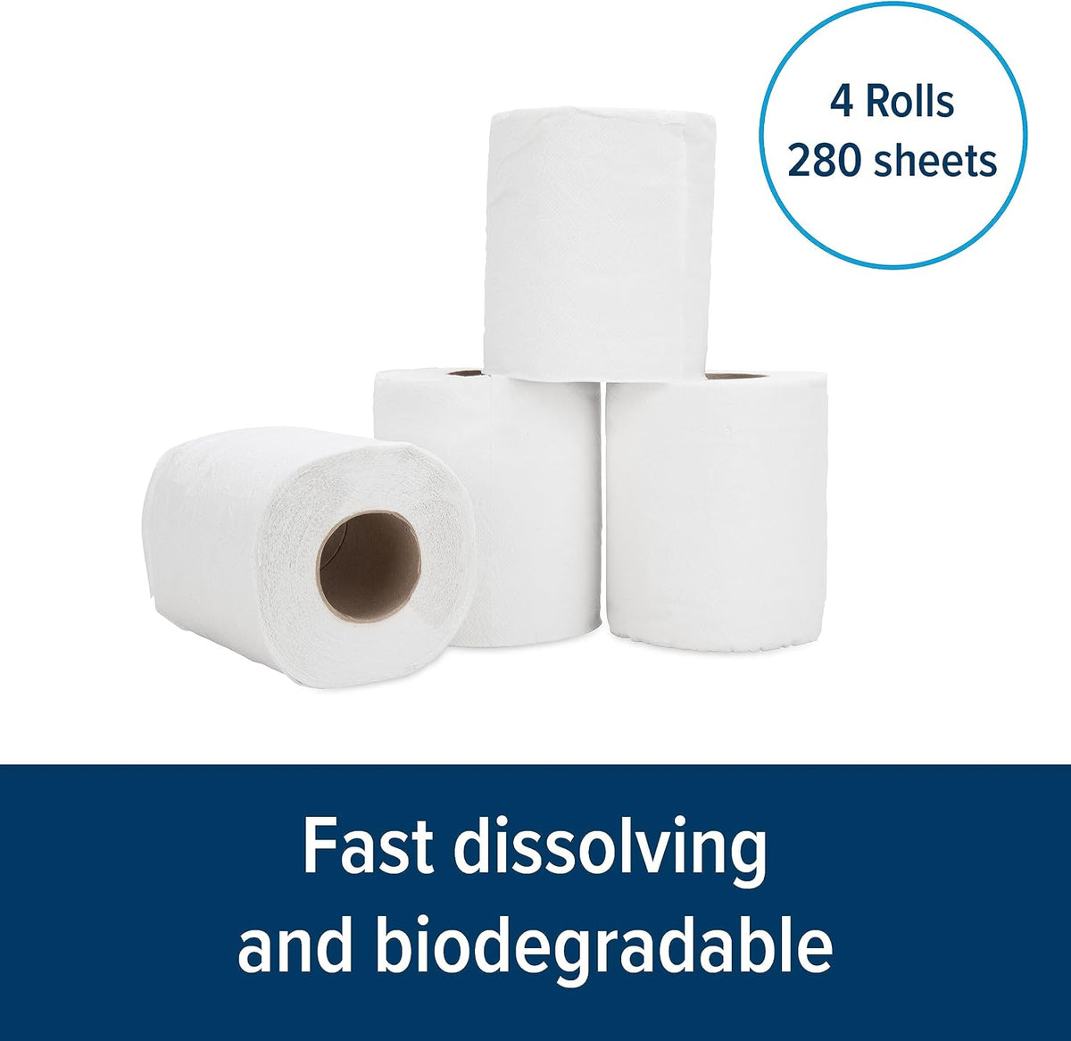 40276 Toilet Tissue, 1 Pack of 4 Rolls, White