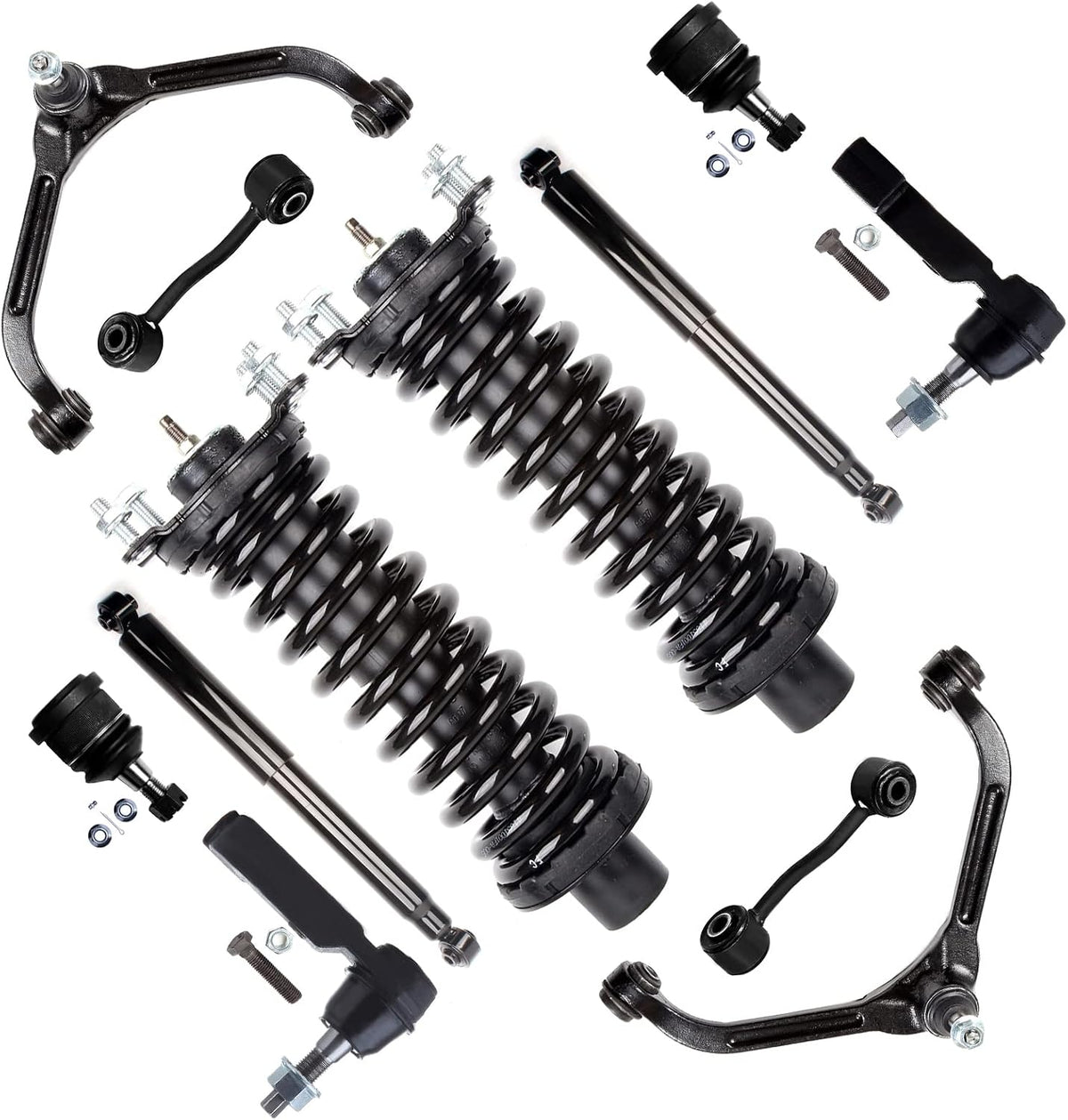 Fits 2005-2007 for Jeep Liberty Front Struts Rear Shocks Control Arms Kit