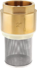 2 Inch Foot Valve with Filter Water Pump Bottom Brass Check Valve