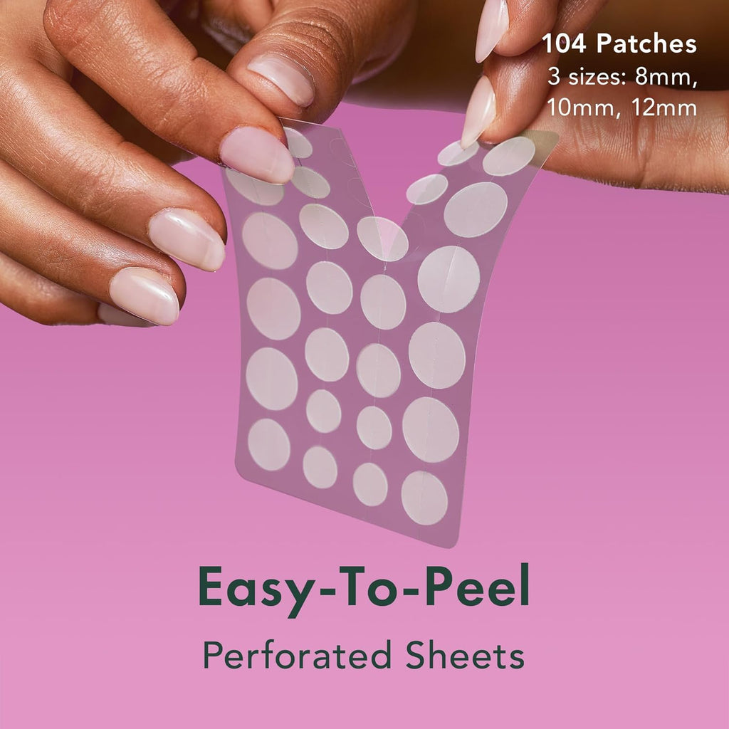 Miracle Overnight Spot Cover Hydrocolloid Acne Pimple Patches (104 Ct) | Thicker & Extra Adhesion, Ultra-Thin Patch