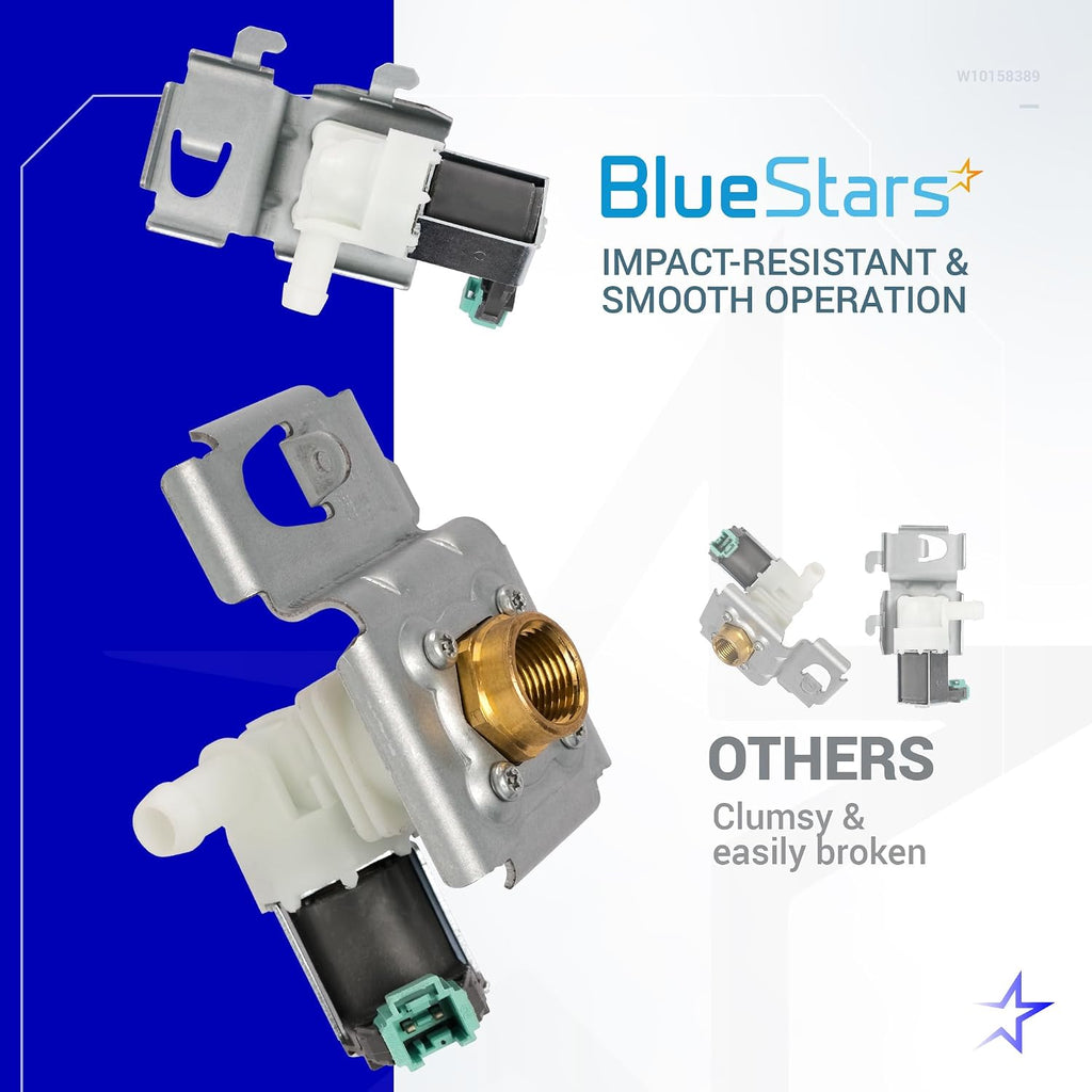 BlueStars W10158389 Dishwasher Water Inlet Valve Replacement