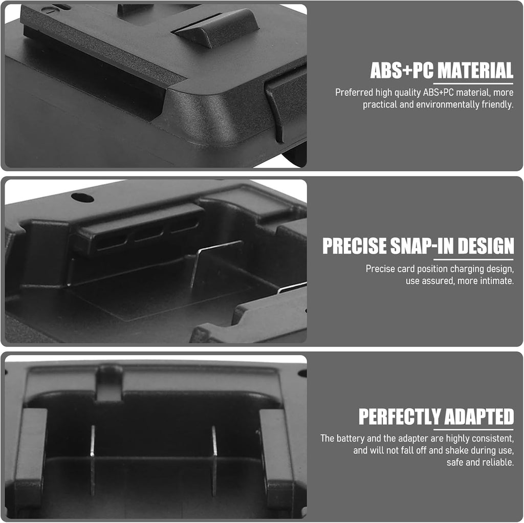 Power Tool Adapter for 18V Li Ion Battery Convert to Bosch with Charging