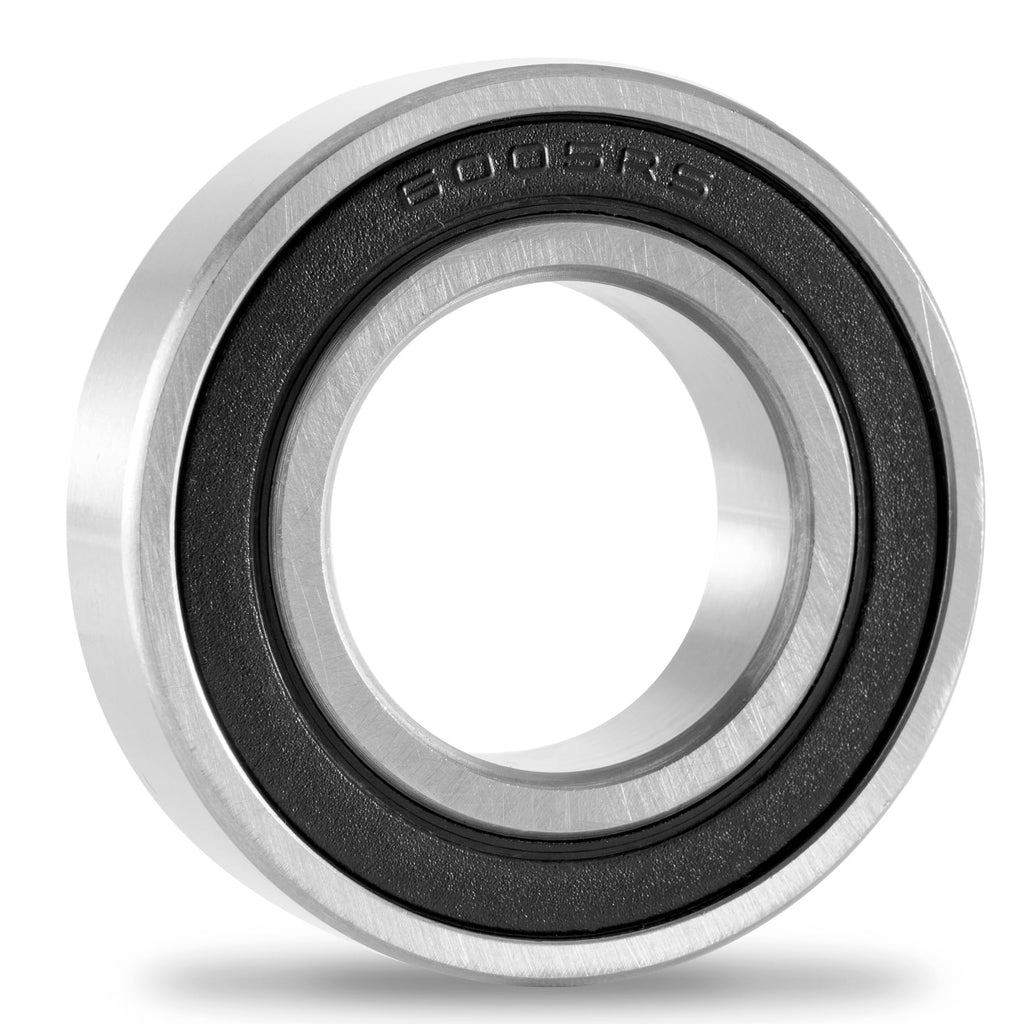 XIKE 6005-2RS Sealed Deep Groove Ball Bearings, 25x47x12 mm, 20-Pack