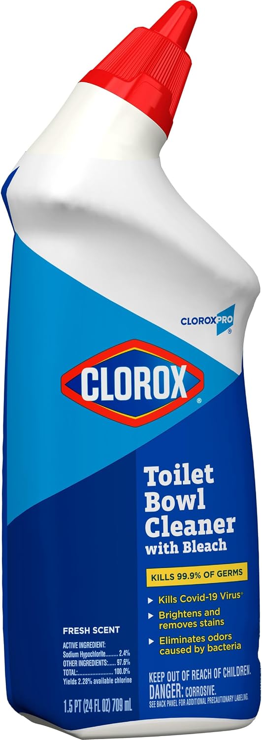 Toilet Bowl Cleaner with Bleach, Fresh Scent, 24 fl. oz., 12 Pack
