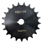 #40 Roller Chain Sprocket Type B 5/8 inch Bore 21 Tooth, Hardened Antirust 1045 Steel Drive Sprockets 40B21-5/8