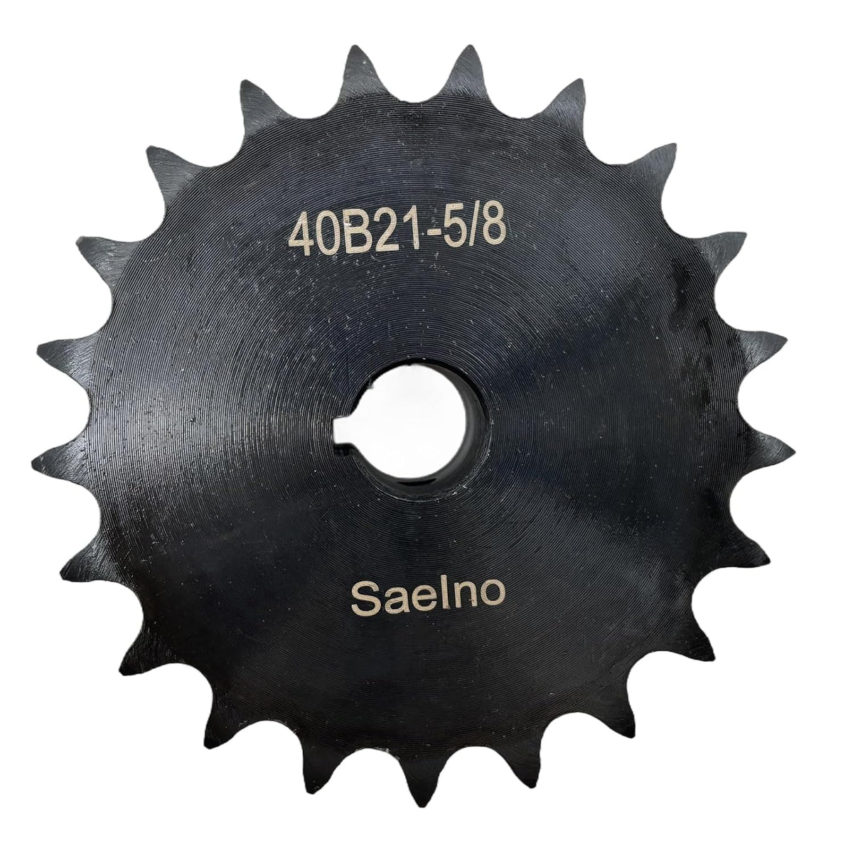 #40 Roller Chain Sprocket Type B 5/8 inch Bore 21 Tooth, Hardened Antirust 1045 Steel Drive Sprockets 40B21-5/8