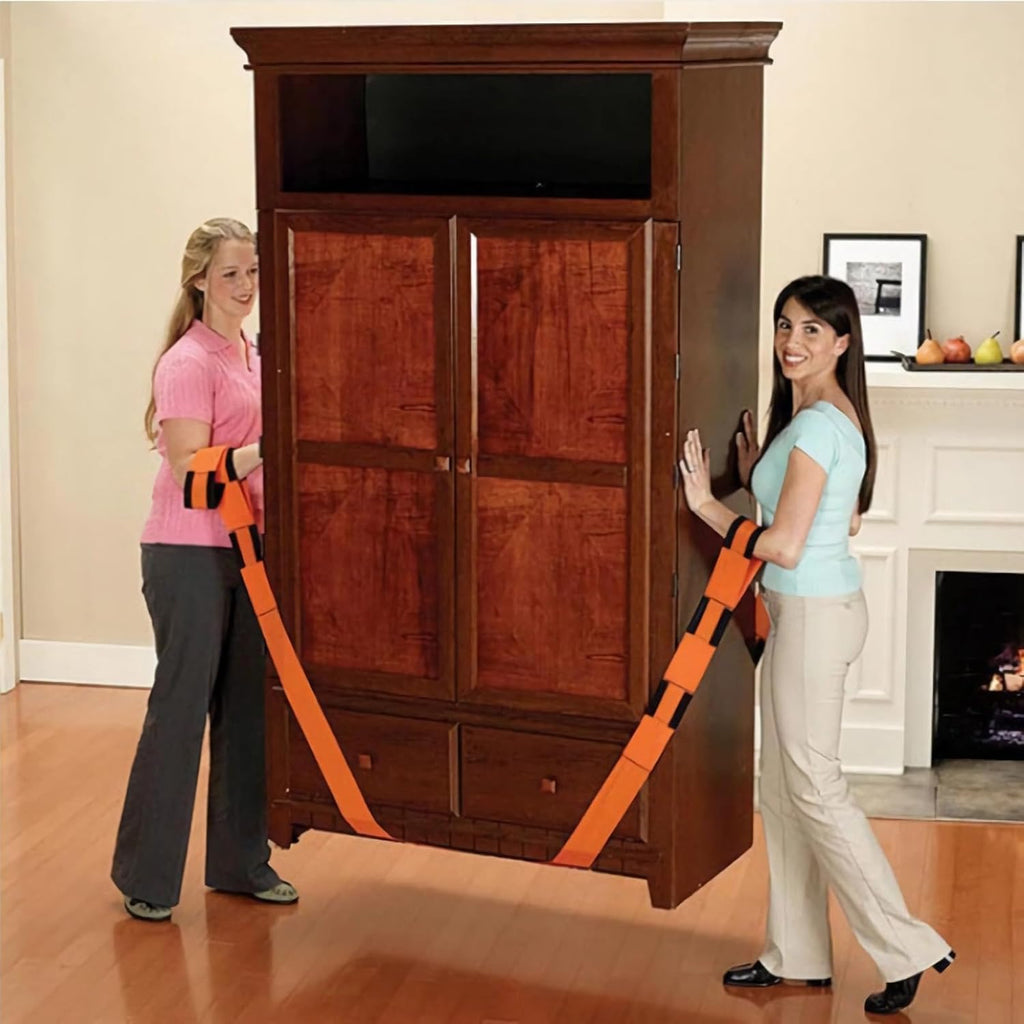 Moving Straps for Lifting Furniture, 2-Person Lifting Straps Moving up to 850LBS, Wide Design 3.15in for Appliances
