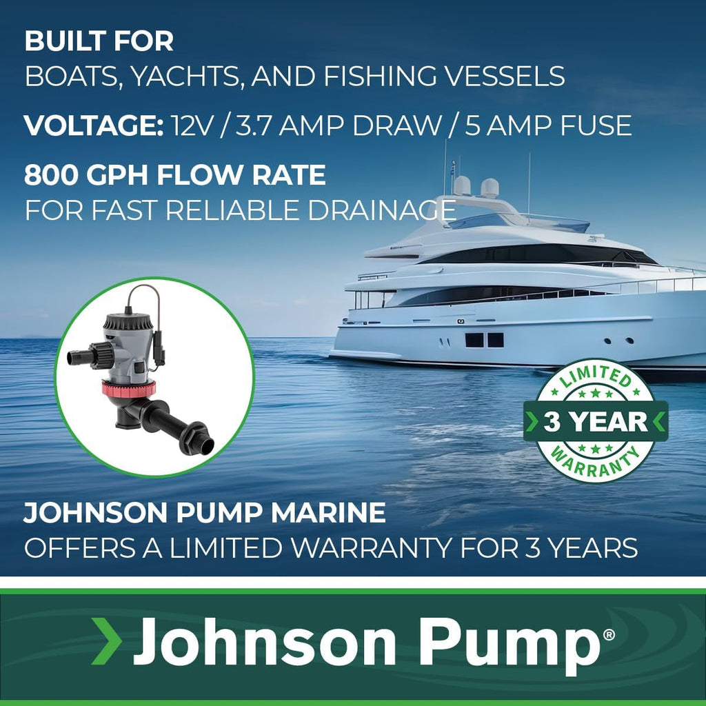 Johnson Pump 10-13643-01 Aqua O2 Flex Mount Aerator Pump - 800 GPH