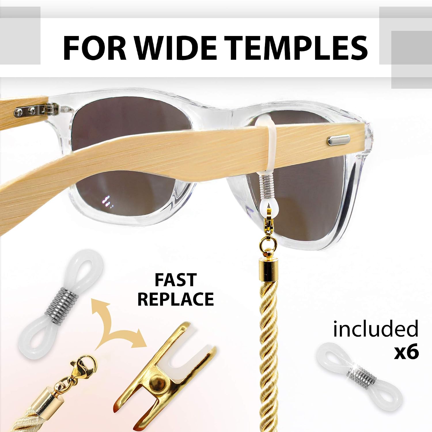 Glasses Strap String Holder Cord - Terylene Eyeglasses Strap Holders Accessory