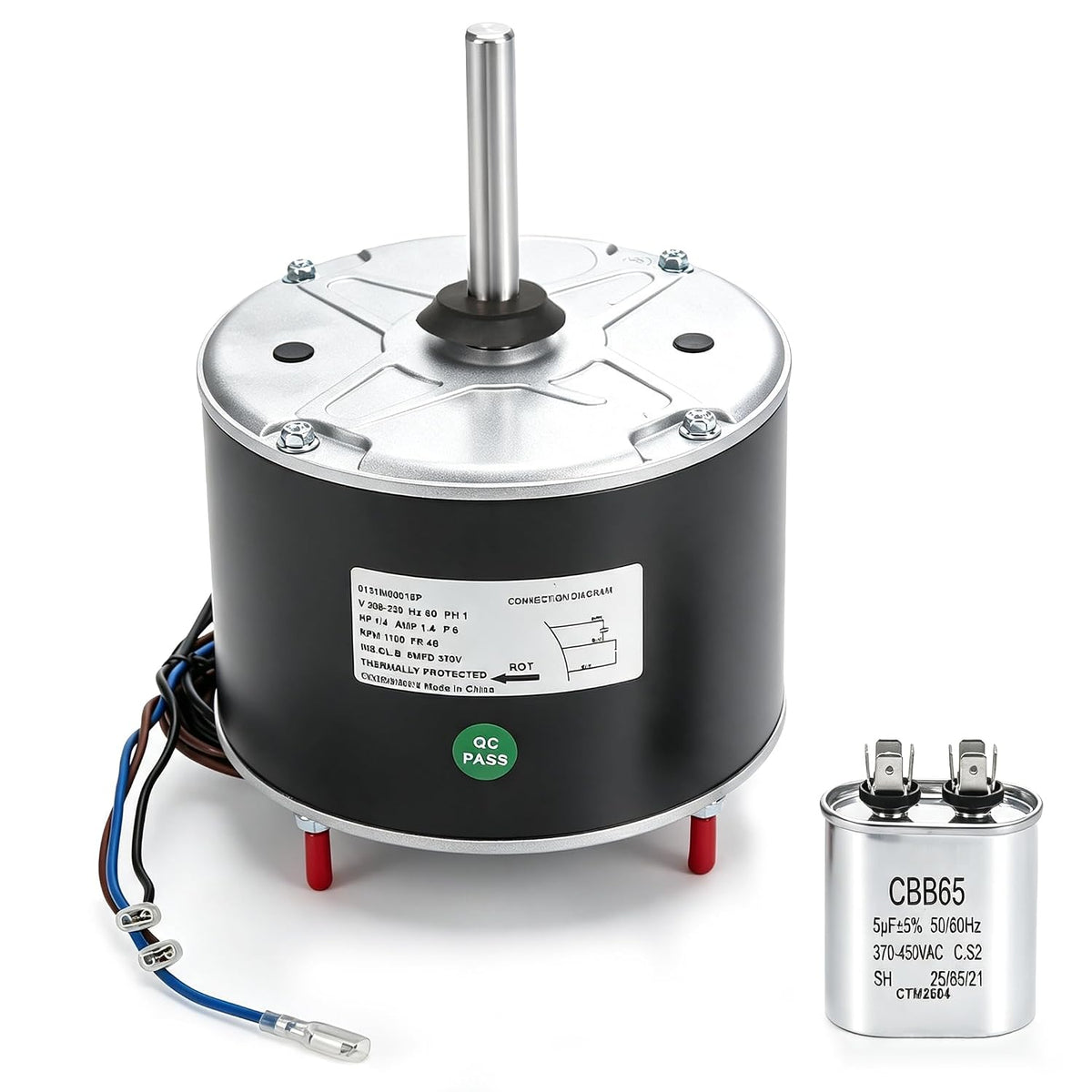0131M00018P Condenser Fan Motor Replacement for Goodman