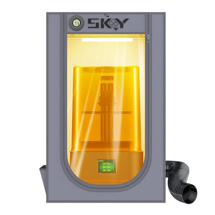 Resin 3D Printer Enclosure Cover Tent with Ventilation, LED Light, Thermo-Hygrometer, Odor Elimination 24 x 18 x 18