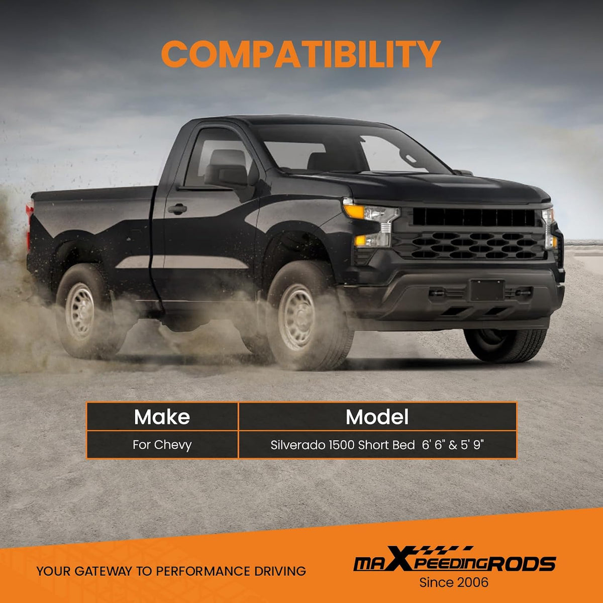 maXpeedingrods Air Suspension Bags Kit for Chevy Silverado 1500 2007-2018