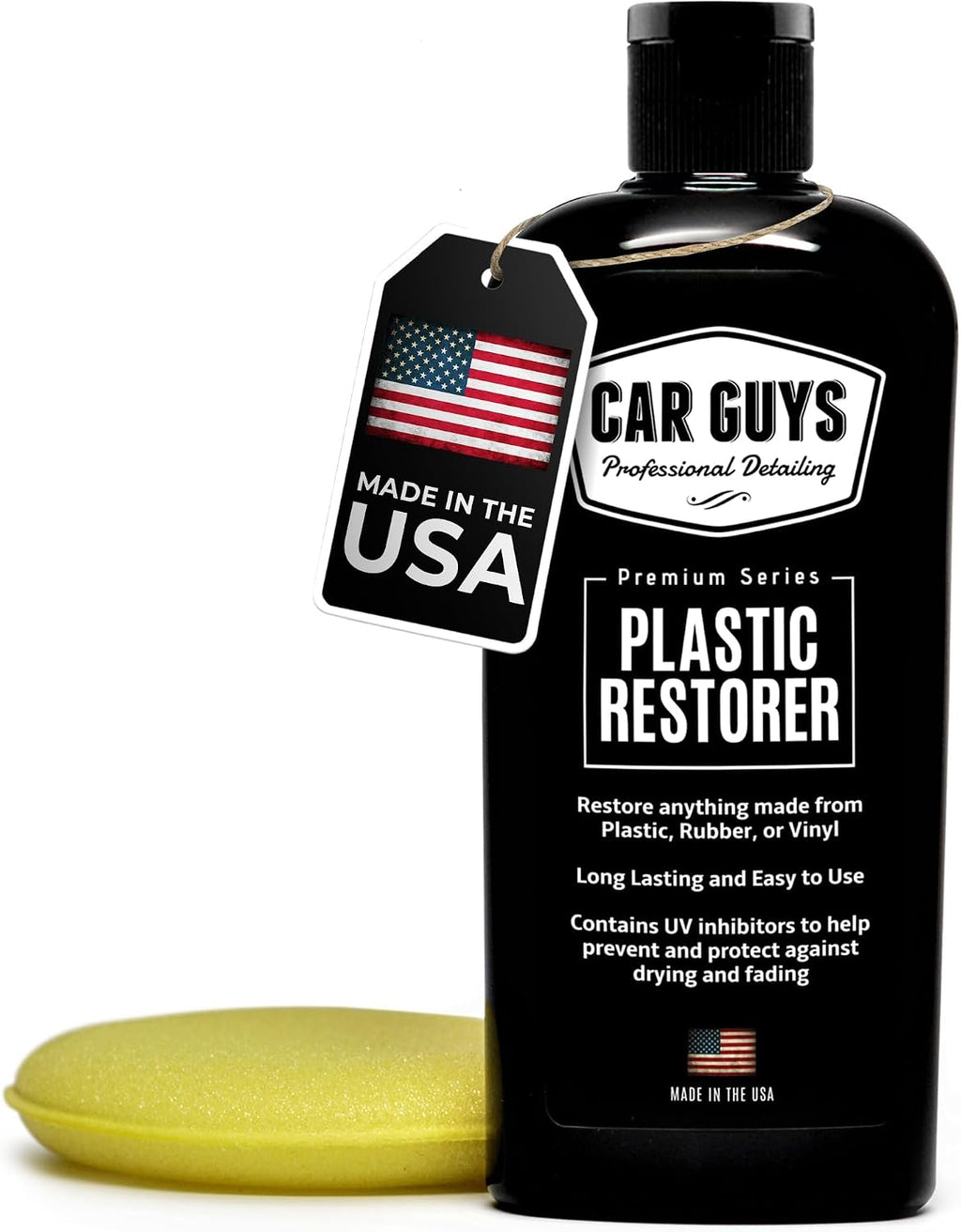 Plastic Restorer | Bring Plastic, Rubber, and Vinyl Back to Life! | User-Friendly Trim Restorer | Safe Auto Detailing